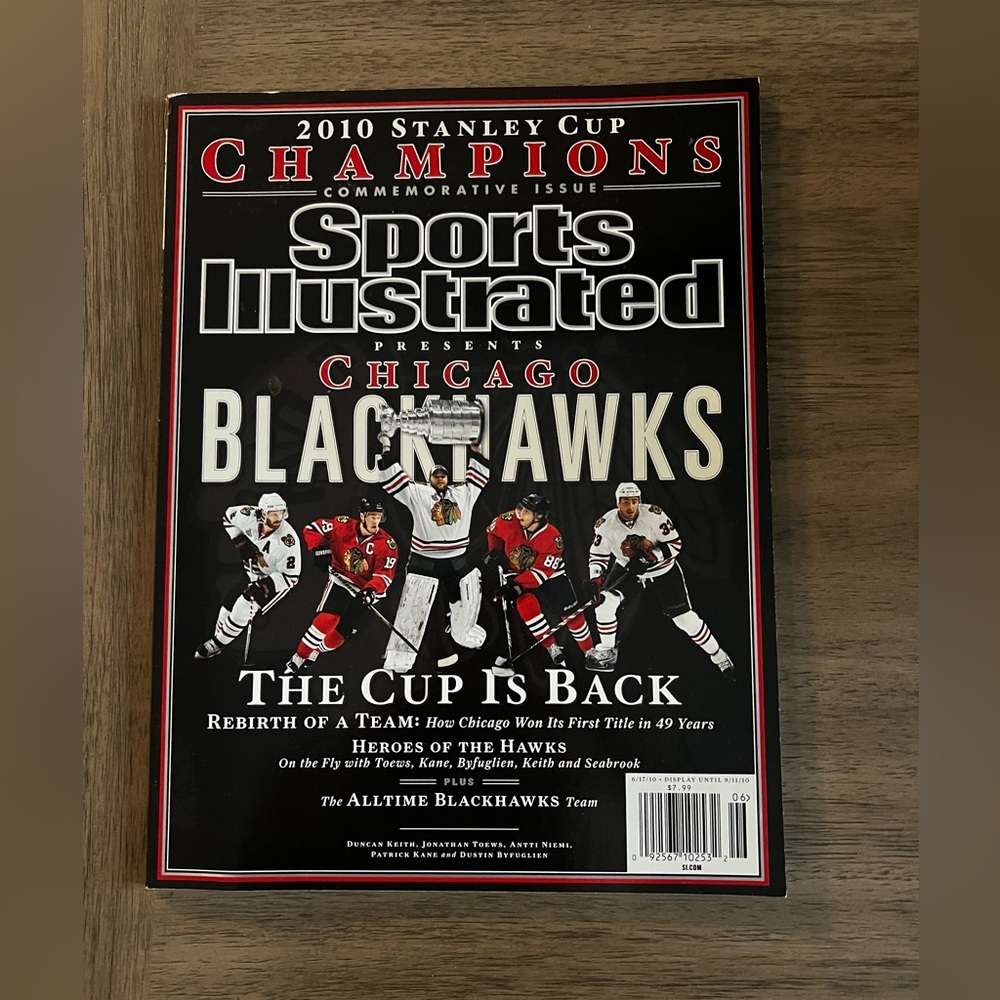 🚫SOLD🚫Sports Illustrated Chicago Blackhawks Commemorative Issue 2010